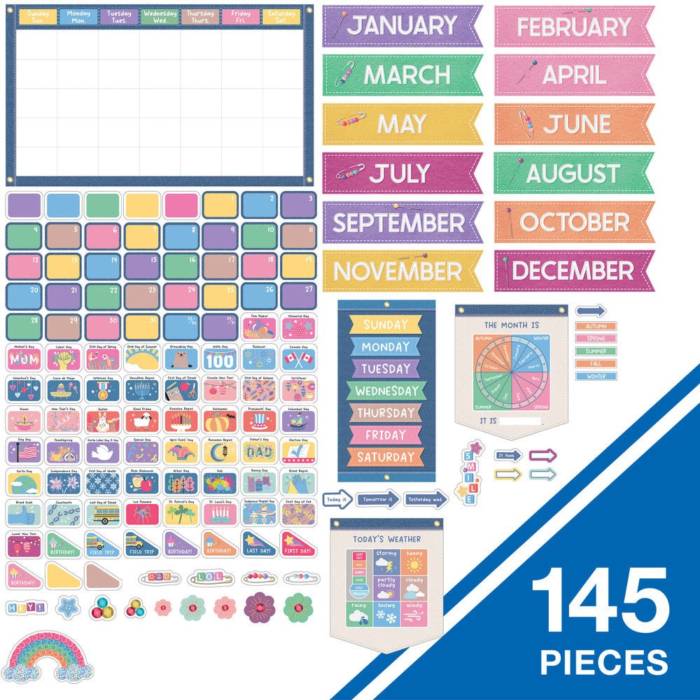 Crafty and Cool Calendar-Bulletin Board Sets-Tools 4 Teaching-Classroom Decor and More