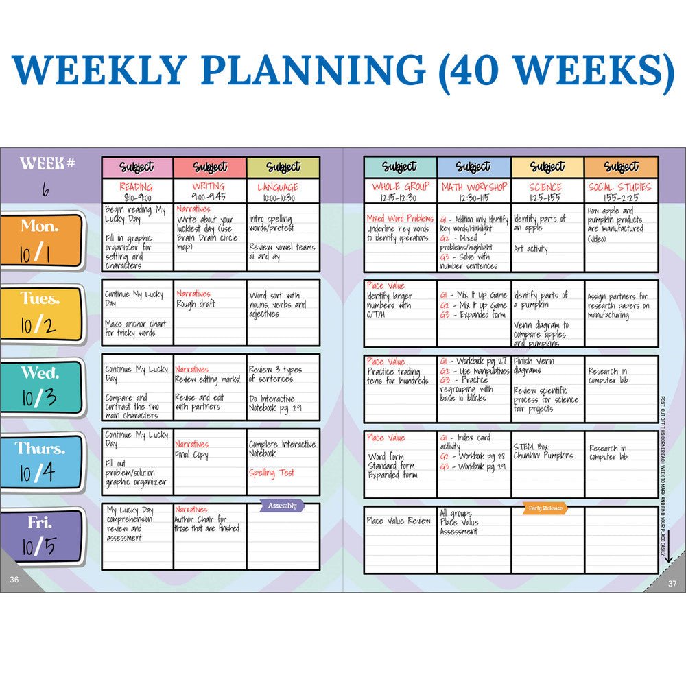 Retro Remix Teacher Planner-Record & Plan Books-Tools 4 Teaching-Classroom Decor and More