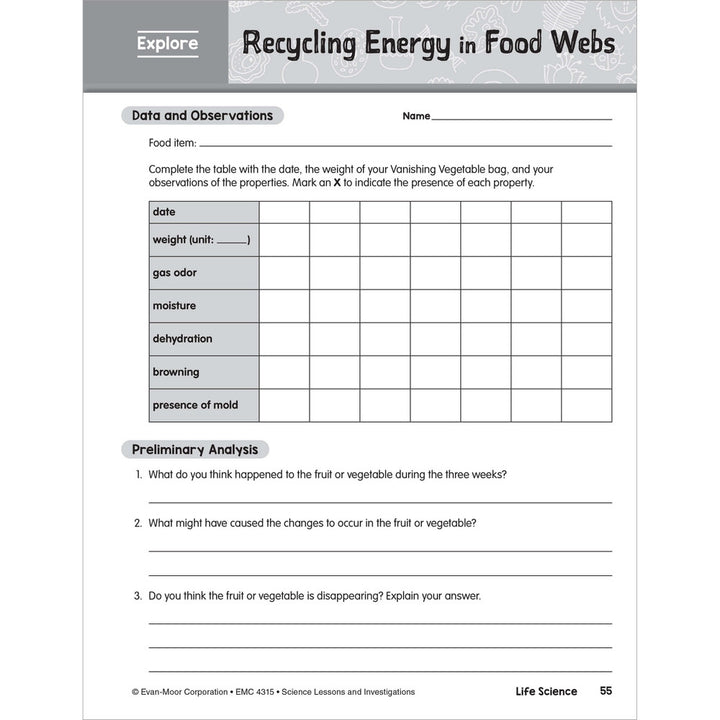 SCIENCE: Lessons and Investigations - Grade 5 Paperback - Tools 4 Teaching