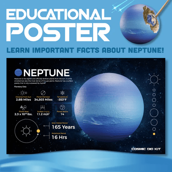 Cosmic Dig Kit Neptune-Space-Tools 4 Teaching-Classroom Decor and More