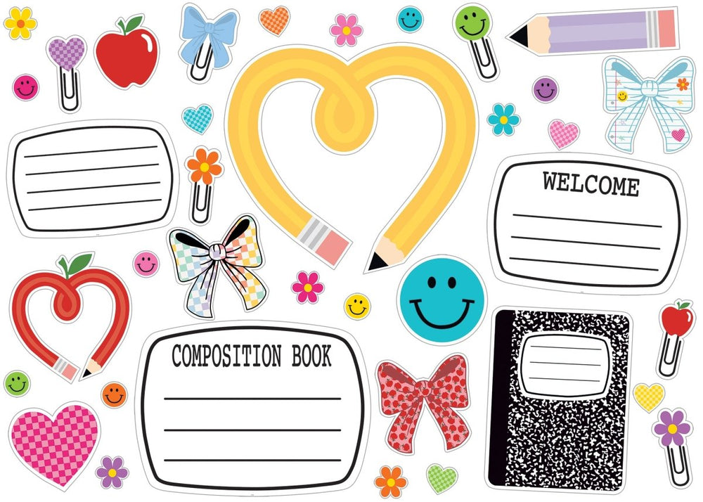 Cool for School Big and Bold Bulletin Board Set - Tools 4 Teaching