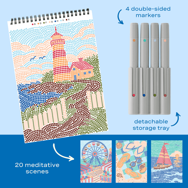 Lifelines® FlowArt® - Dot-By-Letter™ | Day at the Beach - Tools 4 Teaching