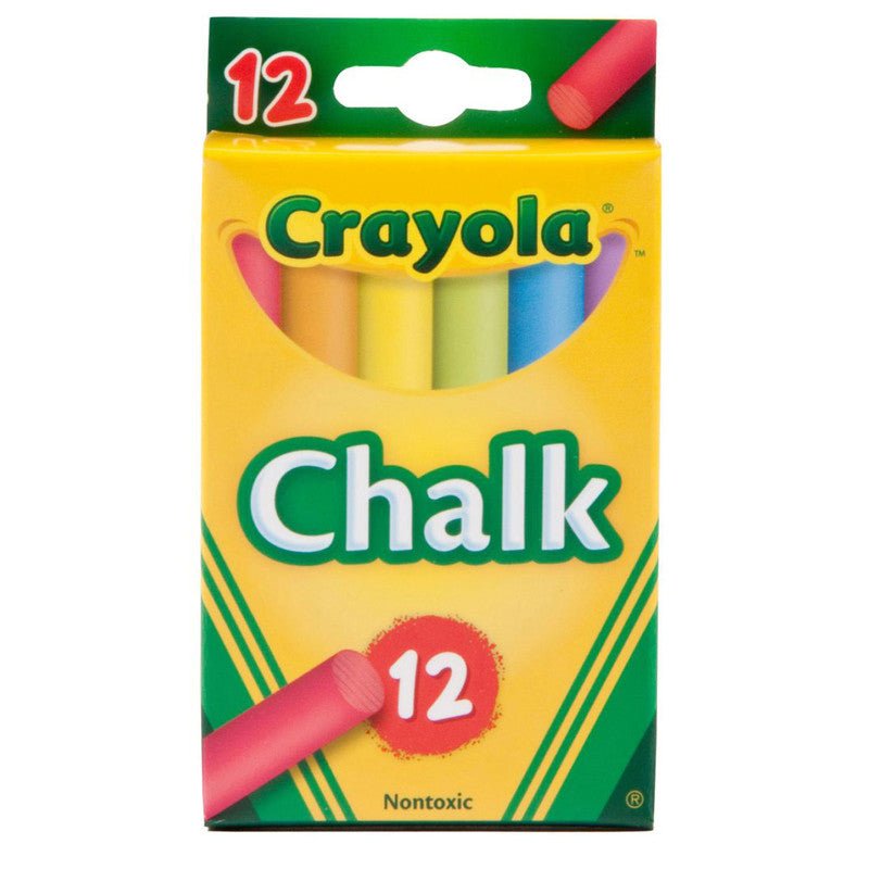 12 ct. MultiColored Chalk-Art Supplies-Tools 4 Teaching-Classroom Decor and More