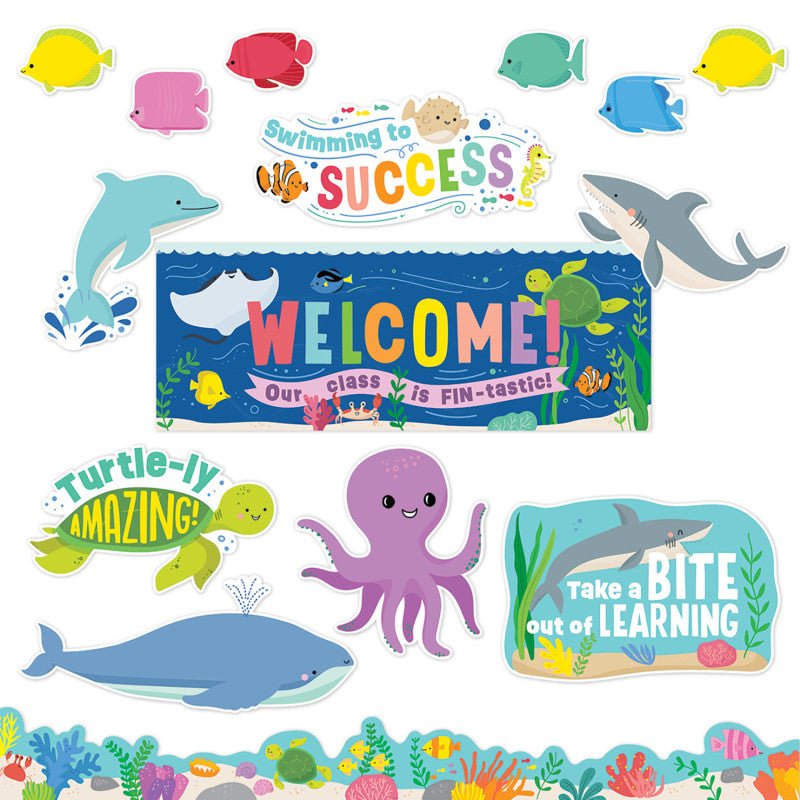 Sea Friends Under the Sea Bulletin Board-Bulletin Board Sets-Tools 4 Teaching-Classroom Decor and More