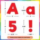 Red 4" Everyday Letters Combo Pack