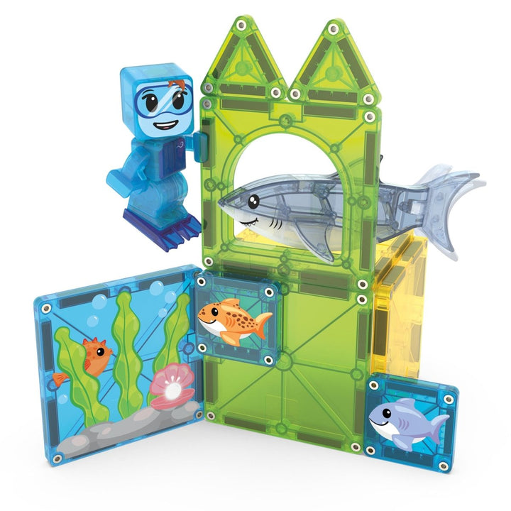 MAGNA-TILES® Shark Dive 13 Piece Set - Tools 4 Teaching