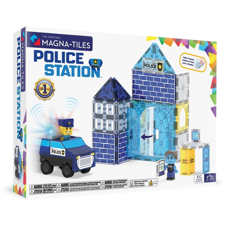 MAGNA-TILES® Police Station™ 35 Piece Set - Tools 4 Teaching