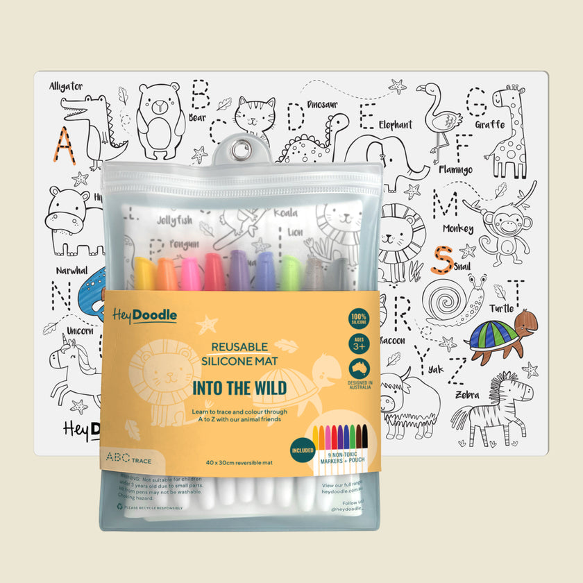 Into the Wild Classic Coloring &amp; Doodle Mat