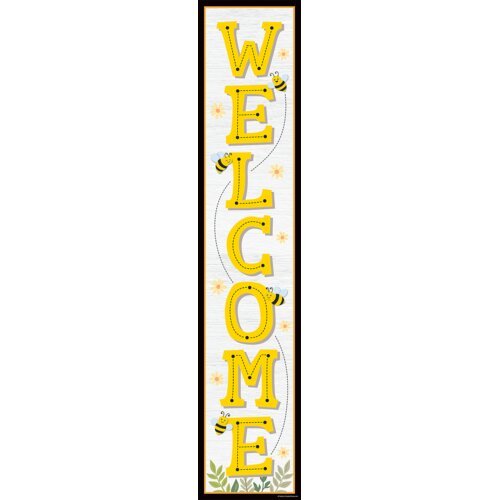 Buzzing Bees Welcome Banner-Banner-Tools 4 Teaching-Classroom Decor and More