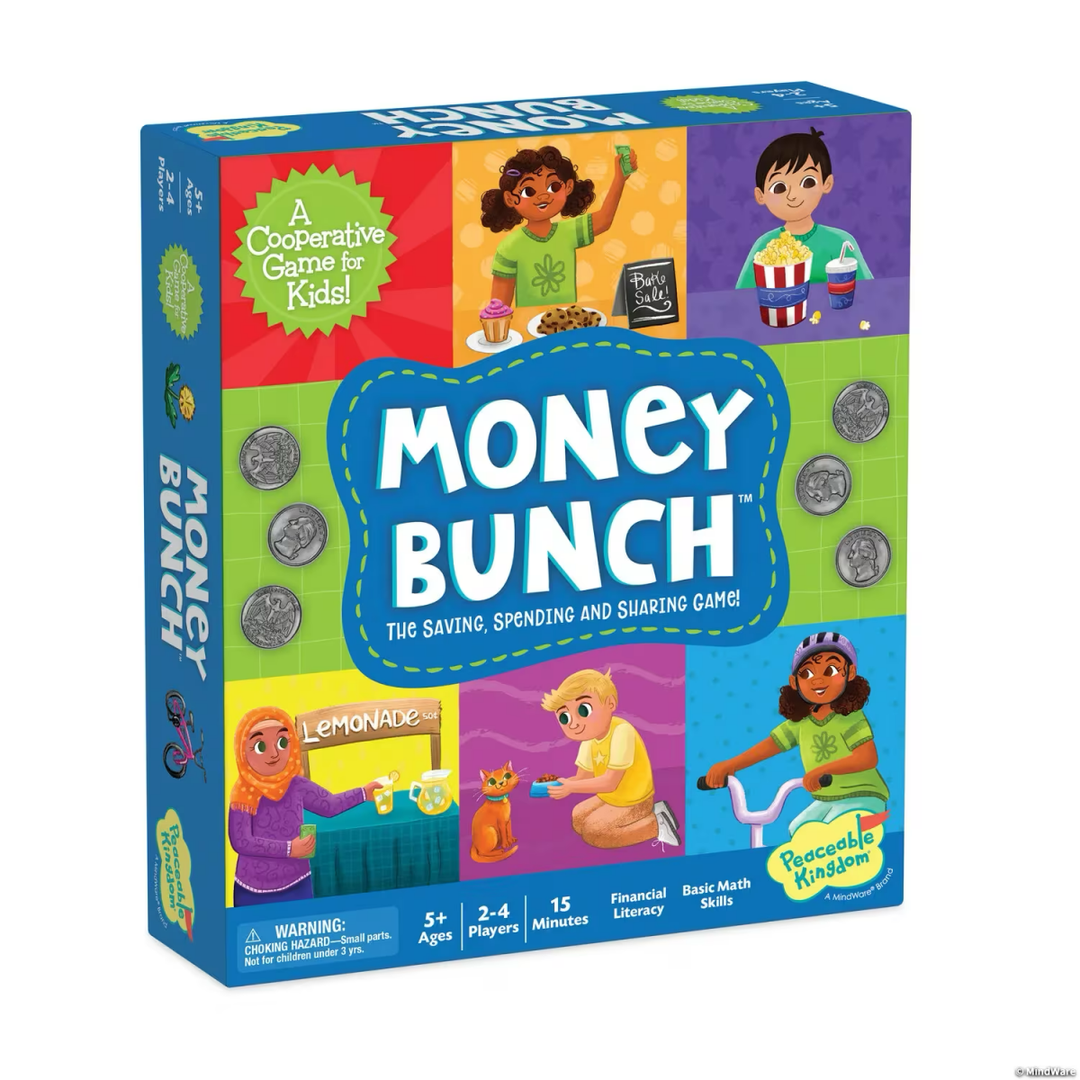 Money Bunch: Save, Spend, Share Peaceable Kingdom Cooperative Board Game - Tools 4 Teaching