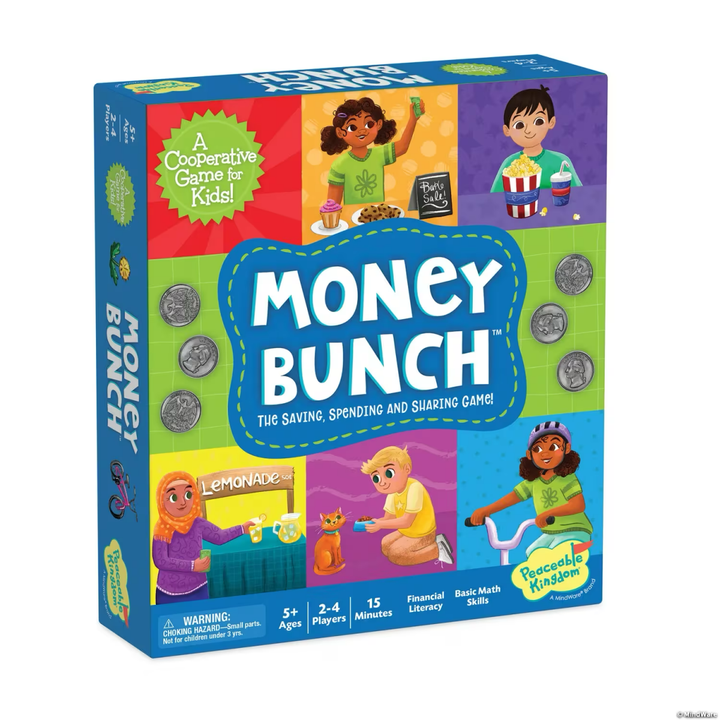 Money Bunch: Save, Spend, Share Peaceable Kingdom Cooperative Board Game - Tools 4 Teaching