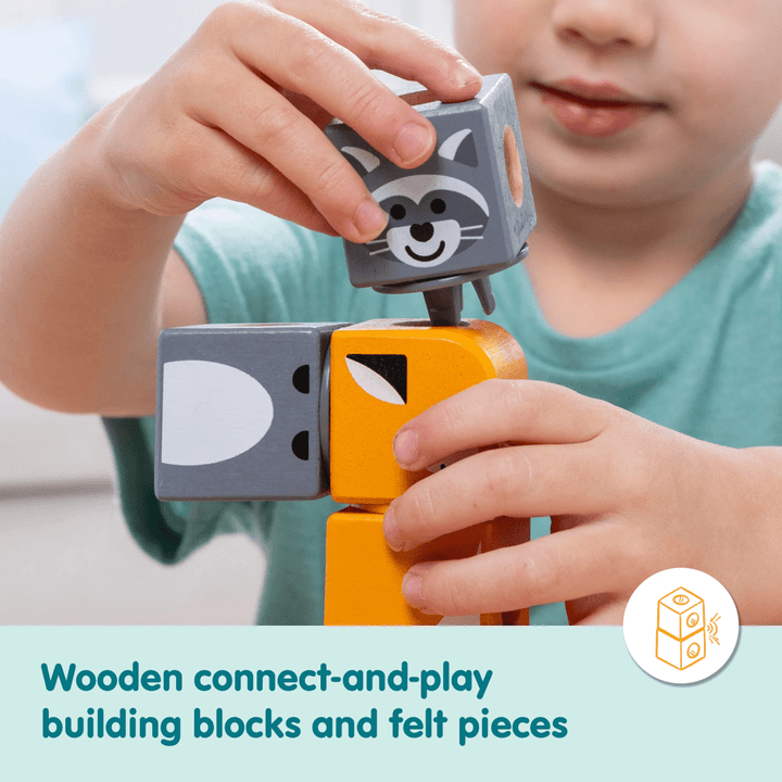 Blockables™ Woodland Friends Play Set-Building-Tools 4 Teaching-Classroom Decor and More