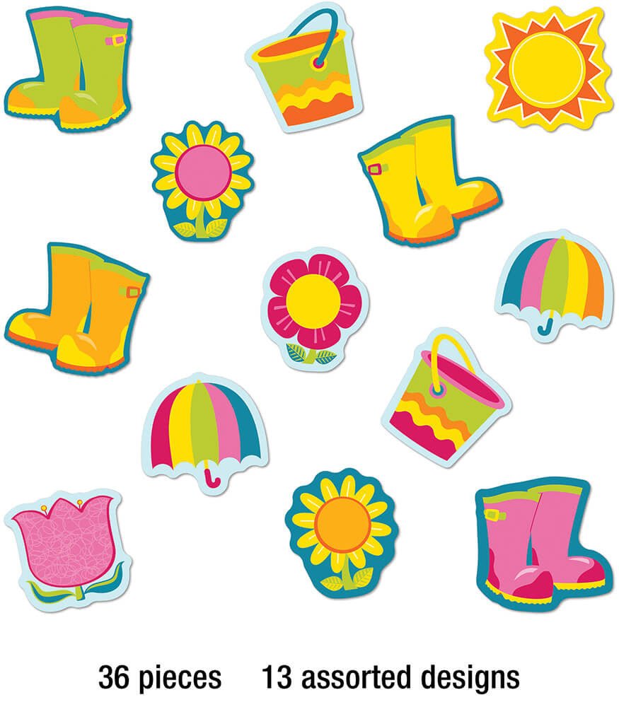 Spring Mix Mini Cutouts - Tools 4 Teaching