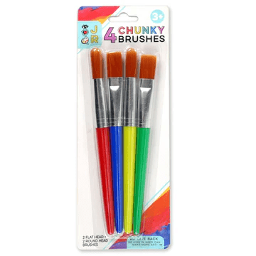 JR 4 Chunky Brushes-Craft Activity-Tools 4 Teaching-Classroom Decor and More