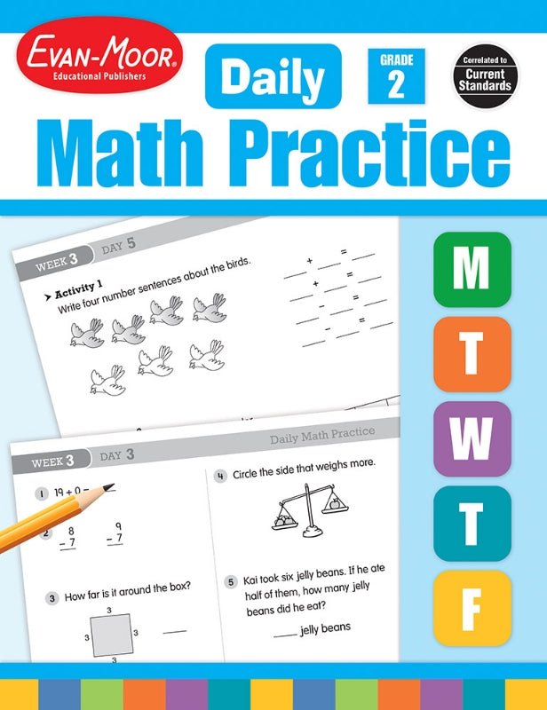 Daily Math Practice Grade 2-Math Books-Tools 4 Teaching-Classroom Decor and More