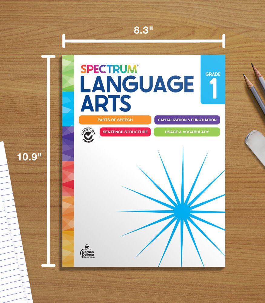 Spectrum Language Arts Workbook Grade 1 Paperback - Tools 4 Teaching