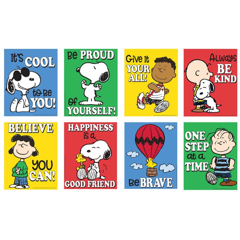 Peanuts Mini Poster Set-Banner-Tools 4 Teaching-Classroom Decor and More