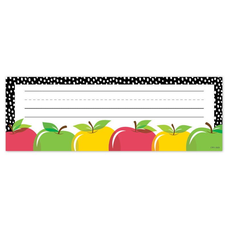 Apple Time Name Plates-Nameplates & Name Tags-Tools 4 Teaching-Classroom Decor and More