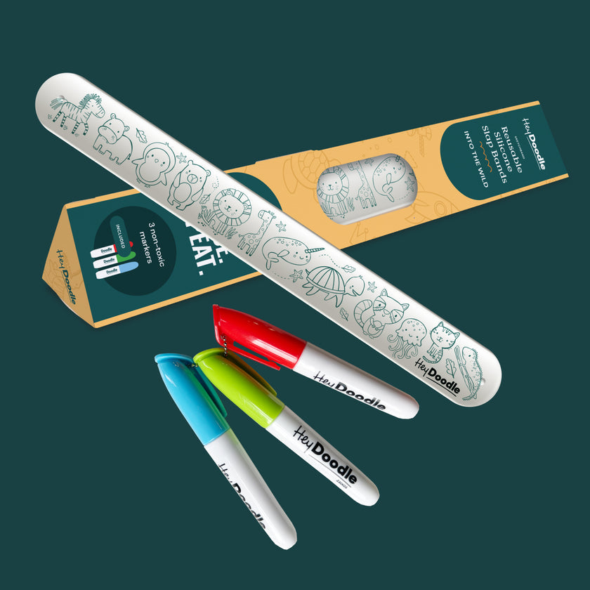 Into The Wild Sketchband- Reusable Coloring &amp; Doodle Slap Bracelet