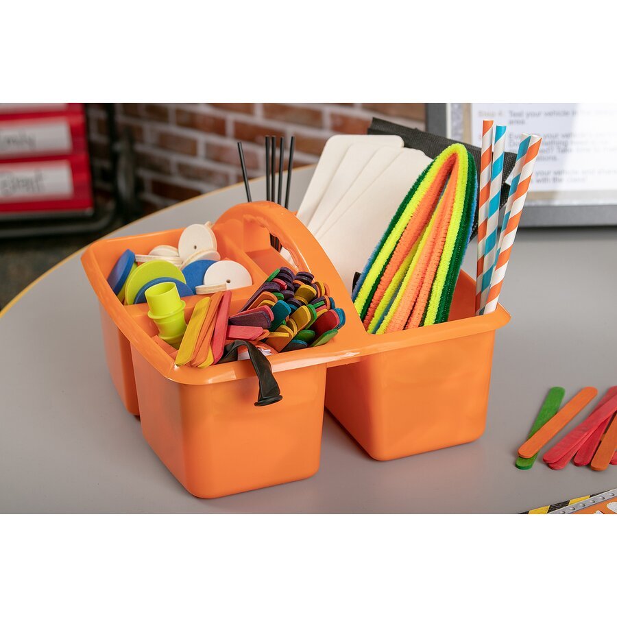 Plastic Storage Caddy - Orange - Tools 4 Teaching