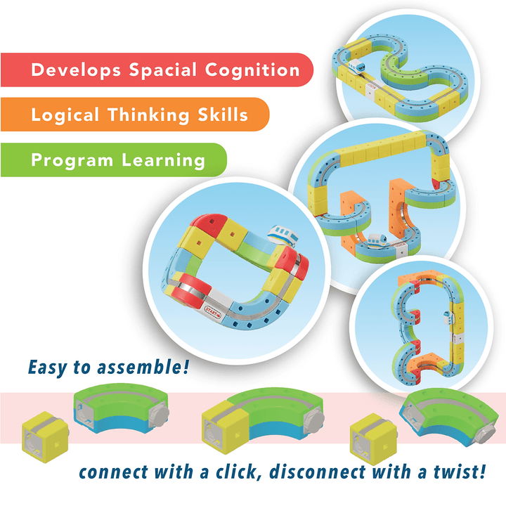 Rail Cube Magnetic Monorail Starter Set-Building-Tools 4 Teaching-Classroom Decor and More