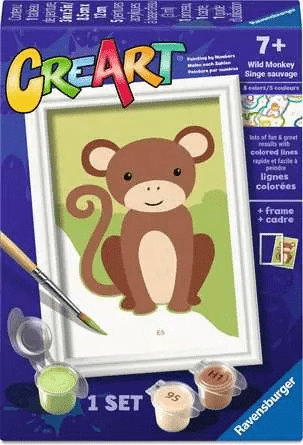 CreArt Wild Monkey 3x5-Craft Activity-Tools 4 Teaching-Classroom Decor and More