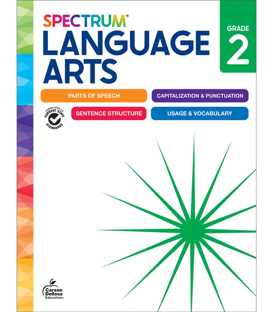 Spectrum Language Arts Workbook Grade 2 Paperback - Tools 4 Teaching