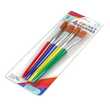 JR 4 Chunky Brushes-Craft Activity-Tools 4 Teaching-Classroom Decor and More