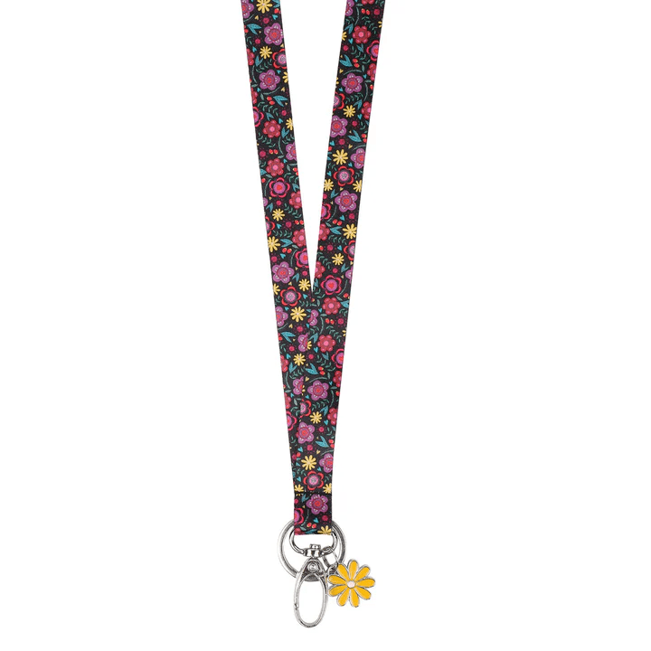 Botanical Garden Ribbon Lanyard with Charm - Tools 4 Teaching