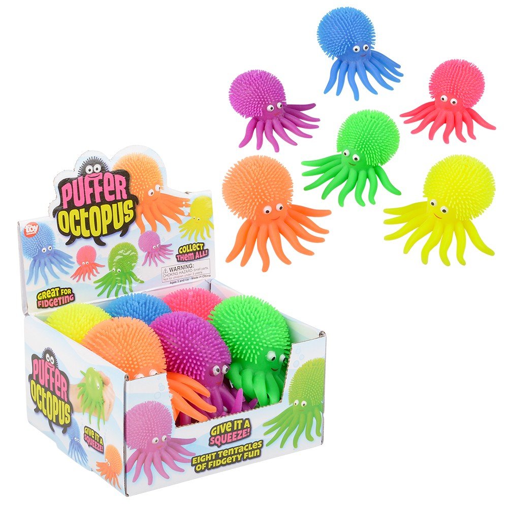 4" Puffer Octopus (Assorted) - Tools 4 Teaching