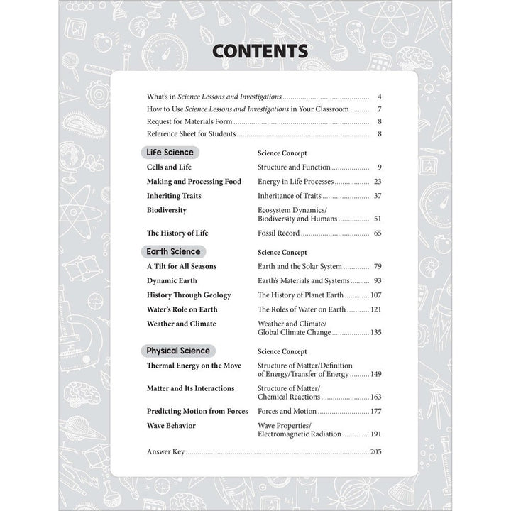 SCIENCE: Lessons and Investigations - Grade 6 Paperback - Tools 4 Teaching