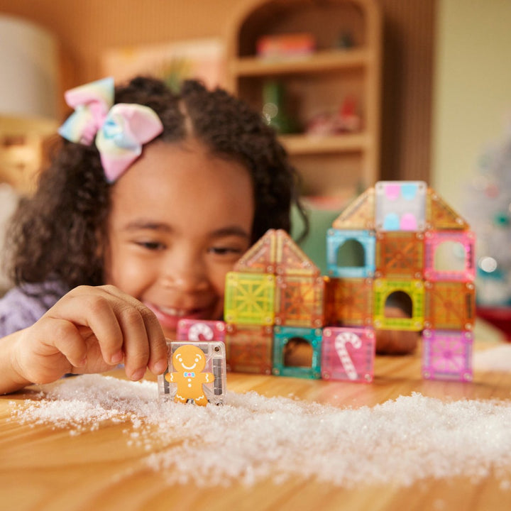 MAGNA-TILES® microMAGS™ Gingerbread House 24 Piece Travel Set - Tools 4 Teaching