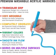 Magic Stix Washable Acrylic Markers 24 pk-Art Supplies-Tools 4 Teaching-Classroom Decor and More