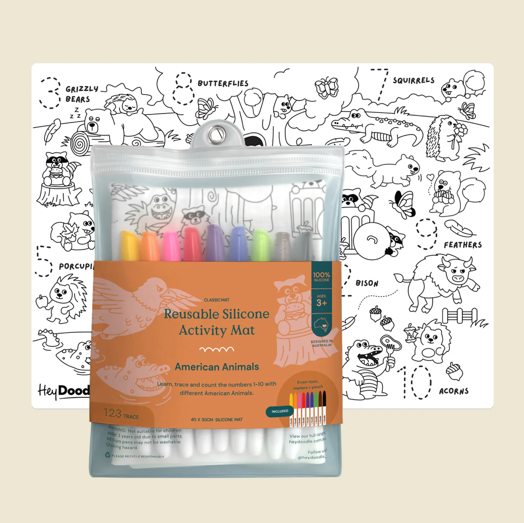 American Animals Classic Coloring &amp; Doodle Mat