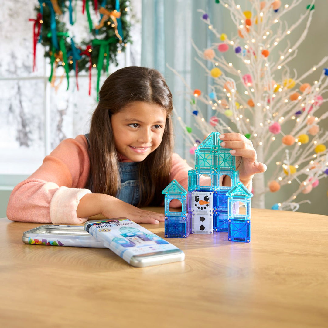 MAGNA-TILES® microMAGS™ Winter Wonder 26 Piece Travel Set - Tools 4 Teaching