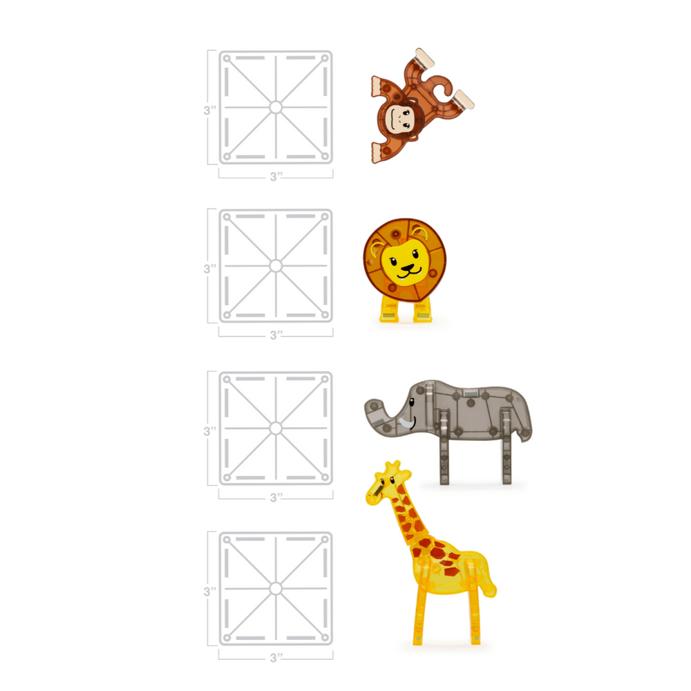 MAGNA-TILES® Safari™ 25 Piece Set - Tools 4 Teaching