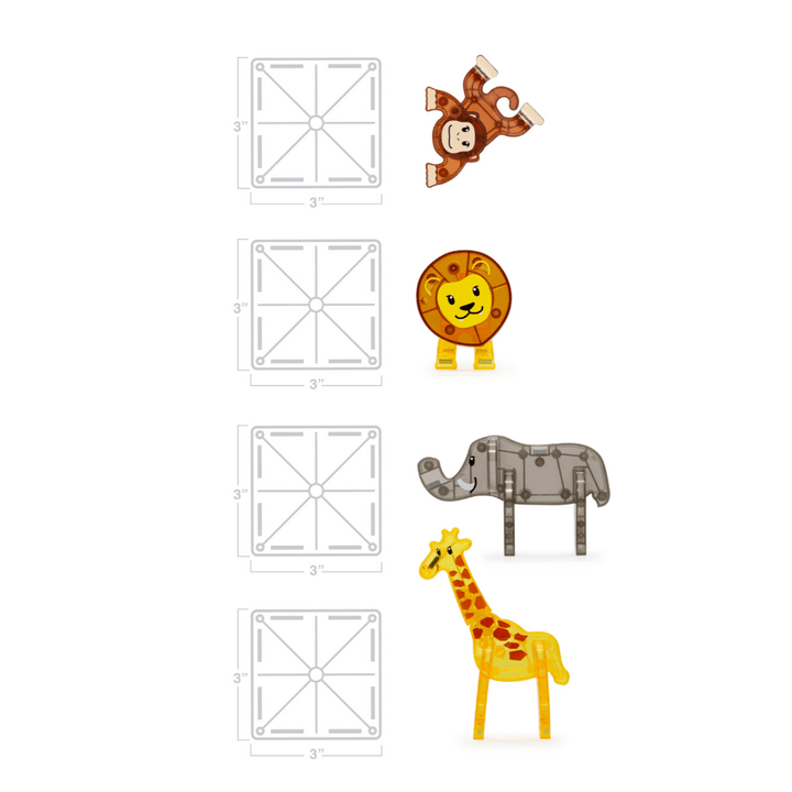 MAGNA-TILES® Safari™ 25 Piece Set - Tools 4 Teaching