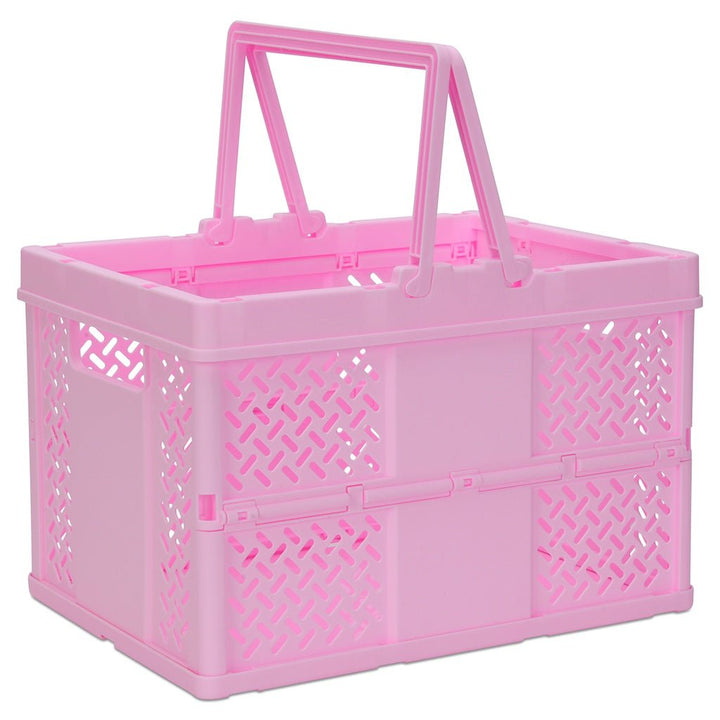 Foldable Storage Crate Large Pink-Organization-Tools 4 Teaching-Classroom Decor and More