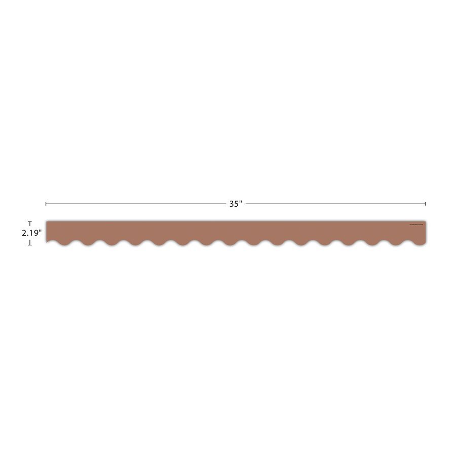 Mocha Scalloped Border Trim - Tools 4 Teaching
