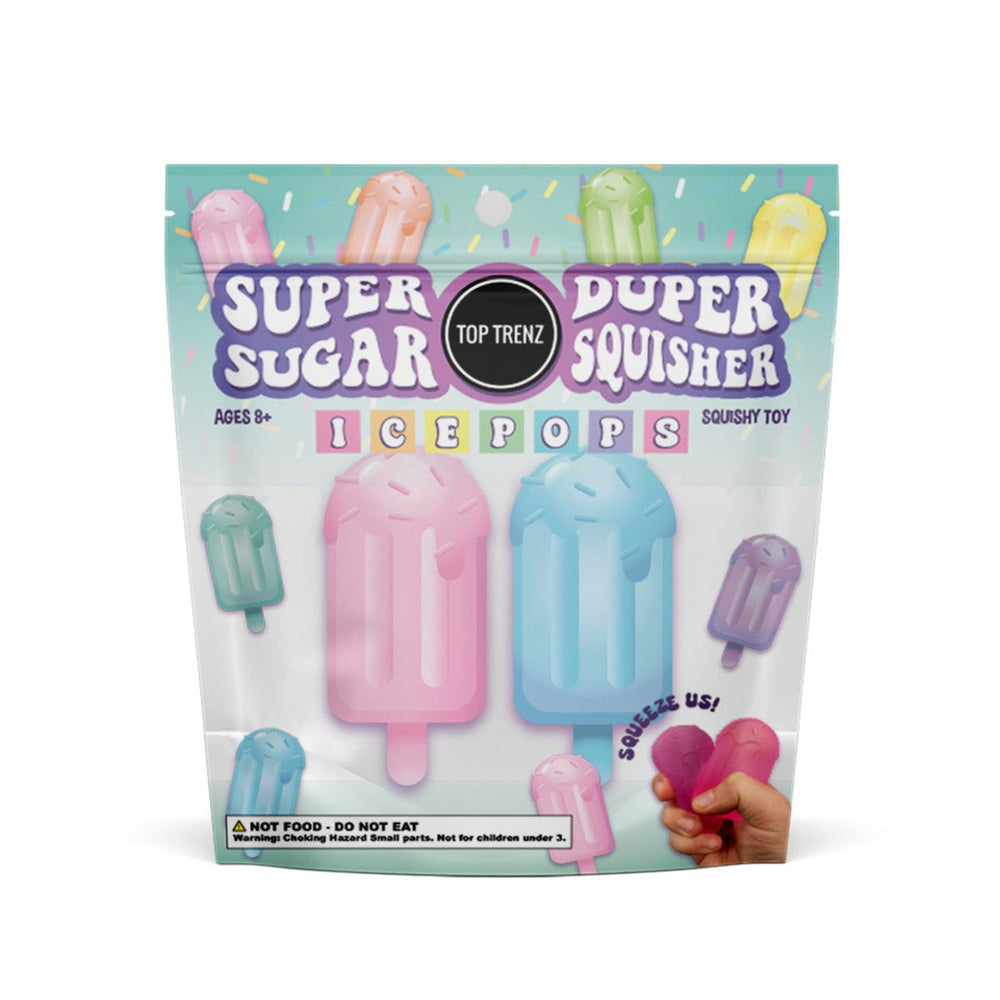 Super Duper Sugar Squisher - Mini Ice Pop 2 Pack Set (Assorted Colors)-Fidgets-Tools 4 Teaching-Classroom Decor and More