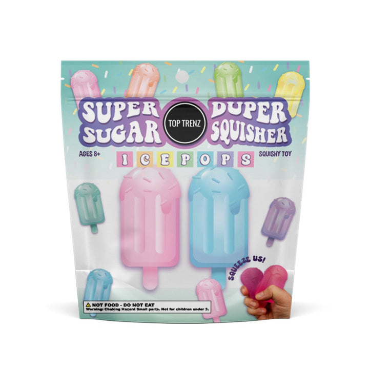 Super Duper Sugar Squisher - Mini Ice Pop 2 Pack Set (Assorted Colors)-Fidgets-Tools 4 Teaching-Classroom Decor and More