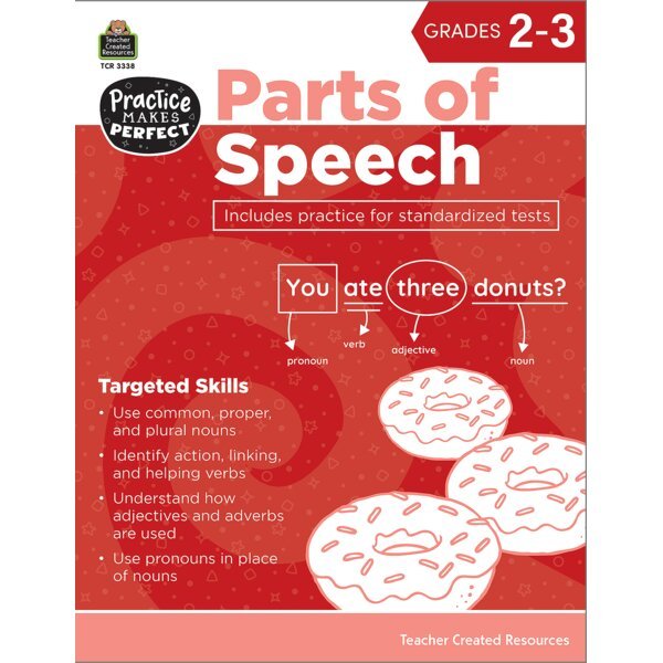 Practice Makes Perfect: Parts of Speech Grades 2-3-Vocabulary Books-Tools 4 Teaching-Classroom Decor and More