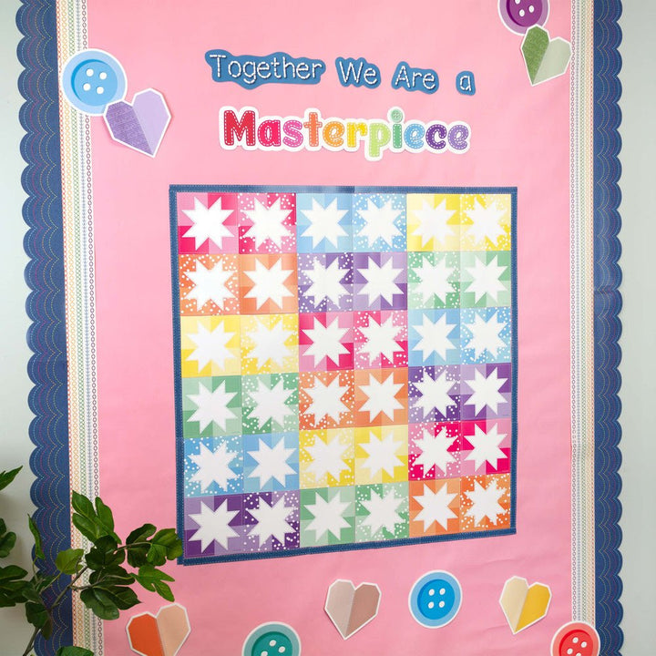 Crafty and Cool Colorful Button CutOuts-Accents-Tools 4 Teaching-Classroom Decor and More