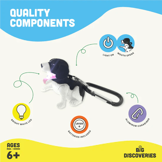 WildLight Dog Spaniel Black and White-Fidgets-Tools 4 Teaching-Classroom Decor and More