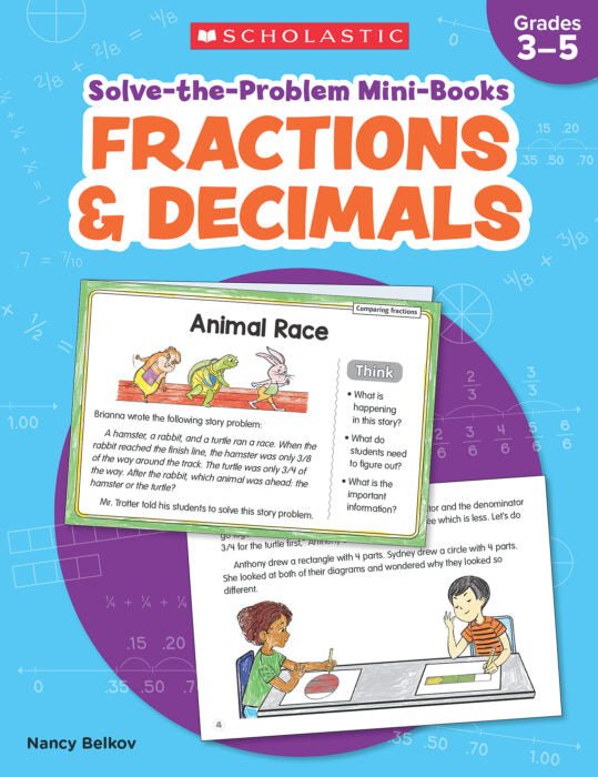 *Solve the Problem Mini Book Fraction & Decimals-Math Books-Tools 4 Teaching-Classroom Decor and More