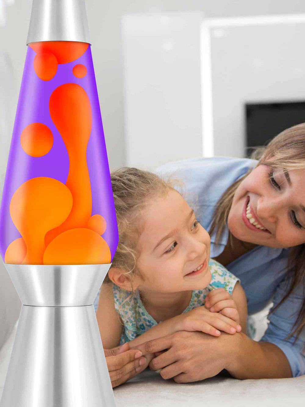 27" LAVA® Grande Lamp - Yellow wax / purple liquid-Lava-Tools 4 Teaching-Classroom Decor and More
