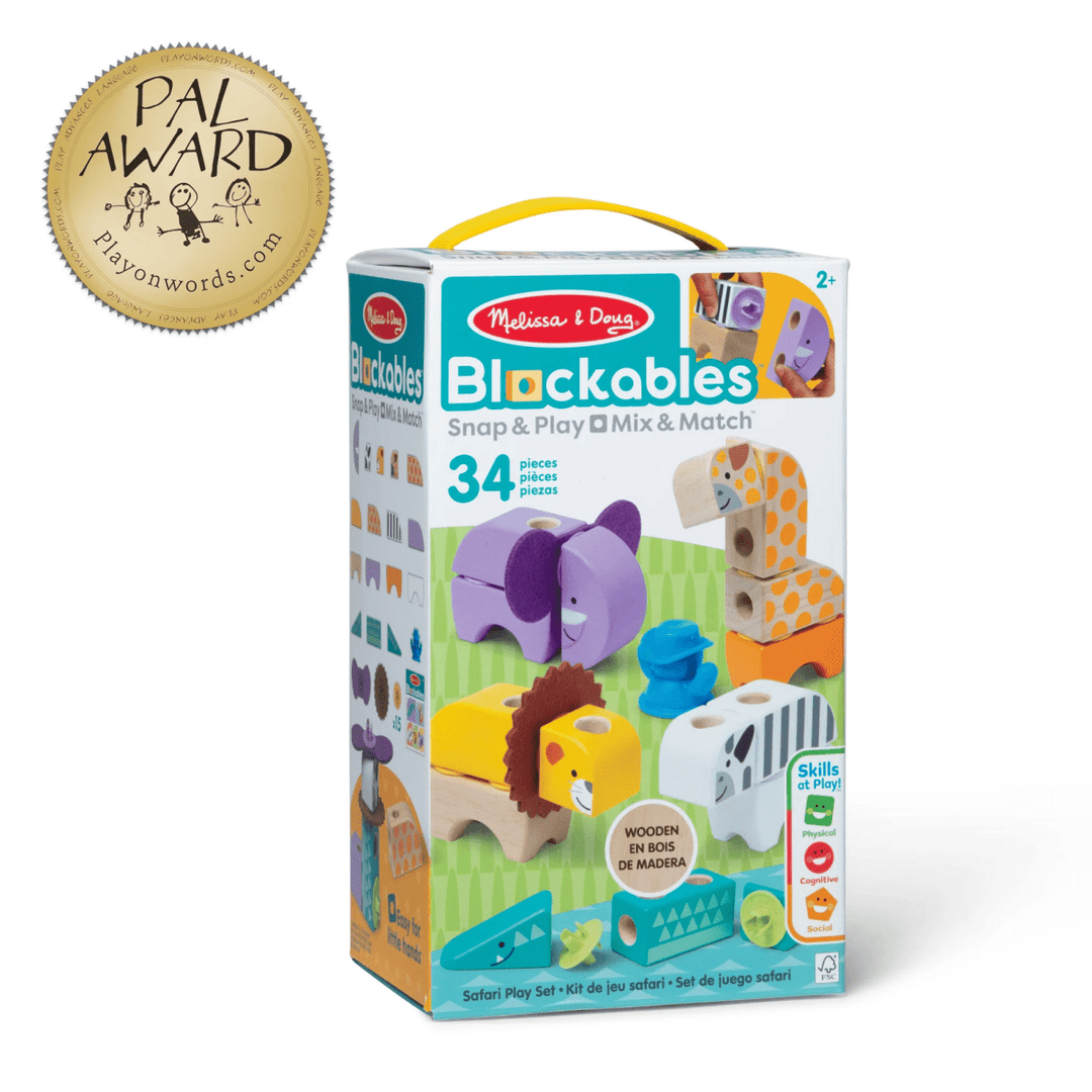 Blockables™ Safari Play Set-Building-Tools 4 Teaching-Classroom Decor and More