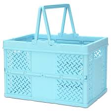 Foldable Storage Crate Large Blue-Organization-Tools 4 Teaching-Classroom Decor and More