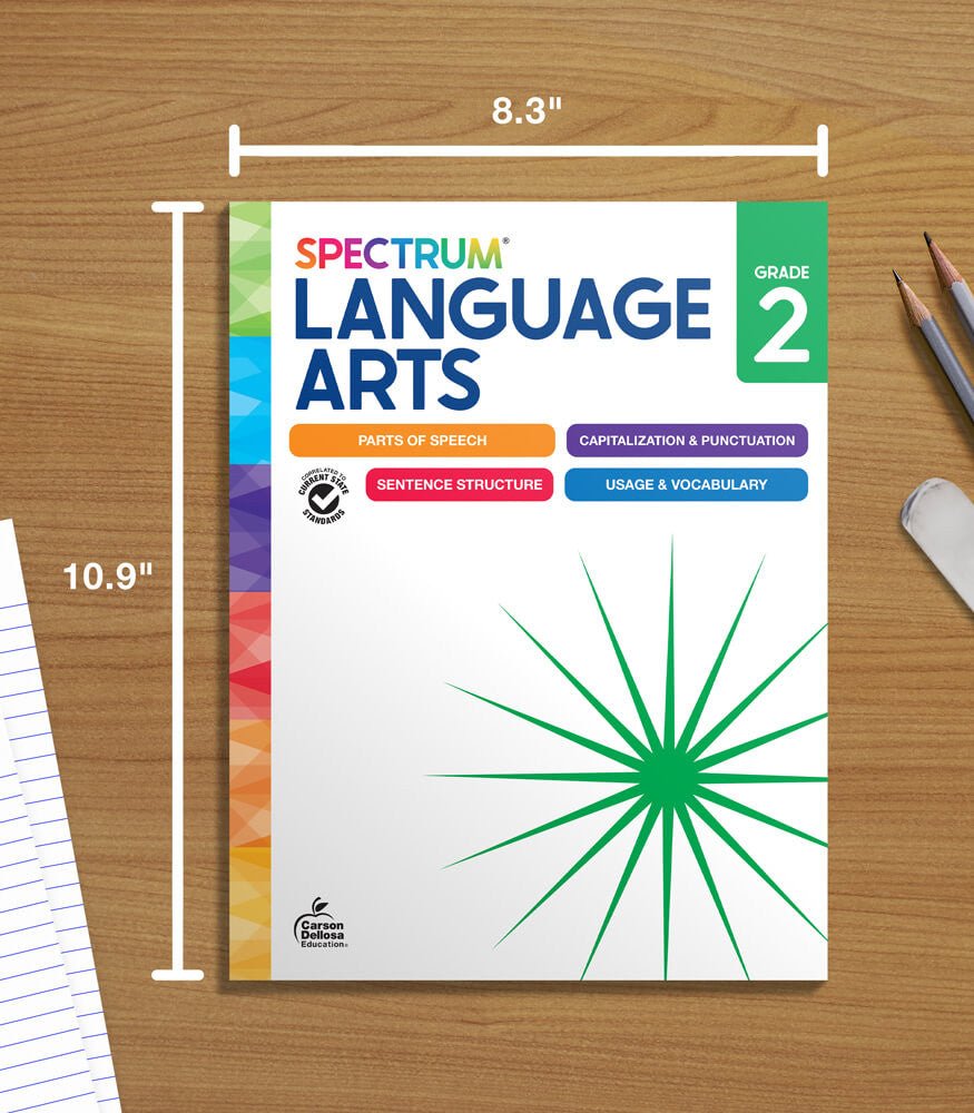 Spectrum Language Arts Workbook Grade 2 Paperback - Tools 4 Teaching