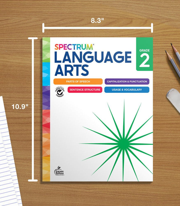 Spectrum Language Arts Workbook Grade 2 Paperback - Tools 4 Teaching